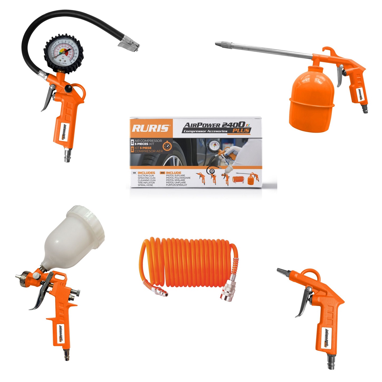 Ruris AirPower 2400PLUS kompresszor szett